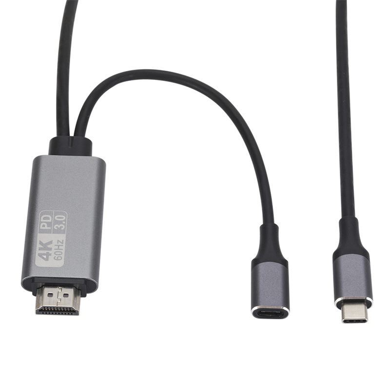 USB-C HDMI ̺  C ȭ  4K HD 60Hz ÷  ÷ 1.8M   ÷ ű PD3.0 Macbook HDTV 